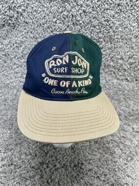 Ron Jon Surf Shop Hat Cap One Of A Kind Cocoa Beach Adjustable Blue Green Brown